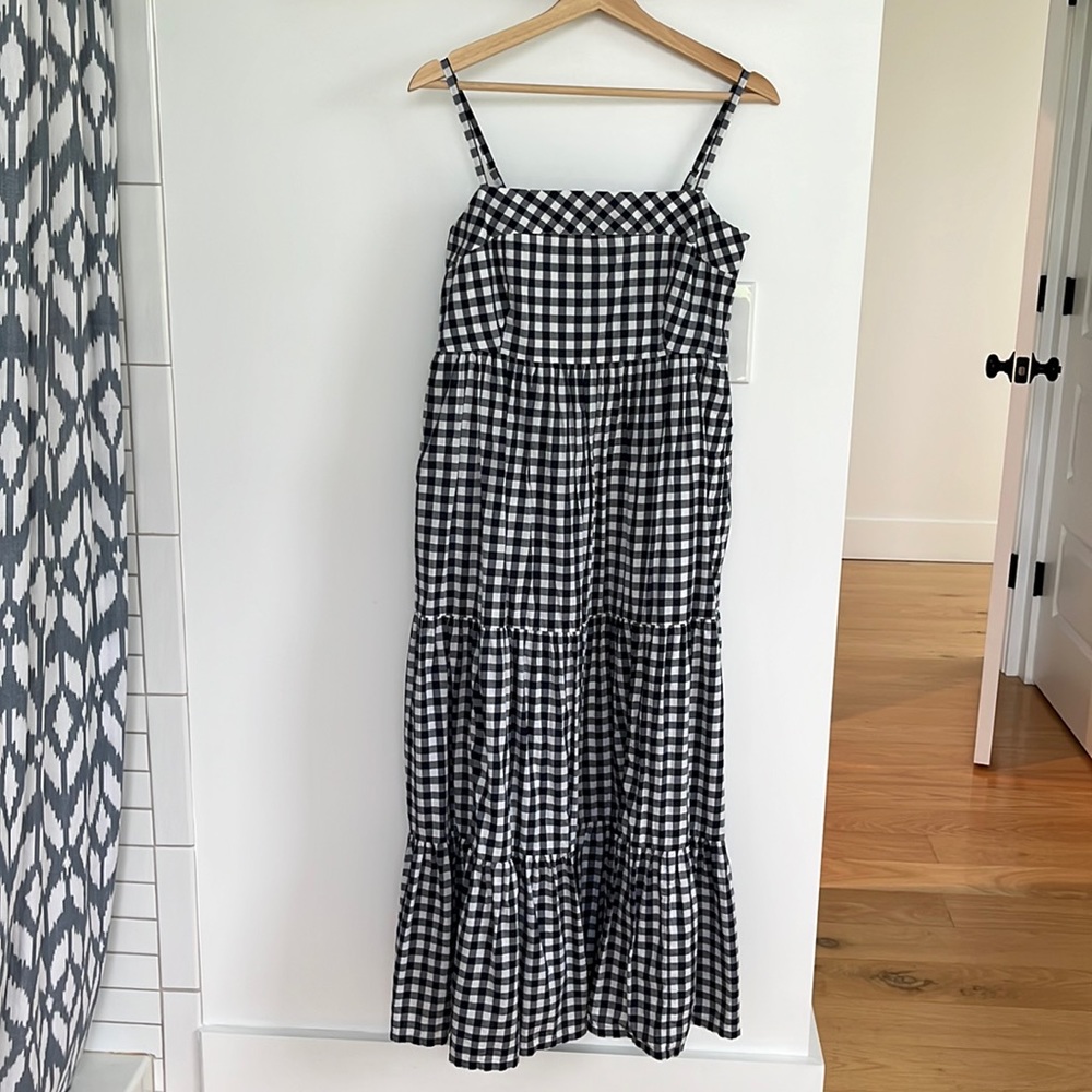 J. Crew Factory Gingham Sundress, Size 4